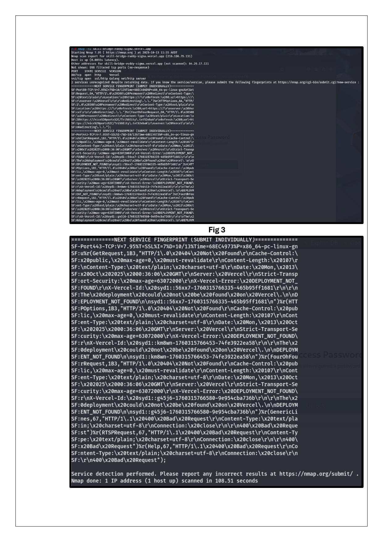SkillsBridge Vulnerability Assessment screenshot 1