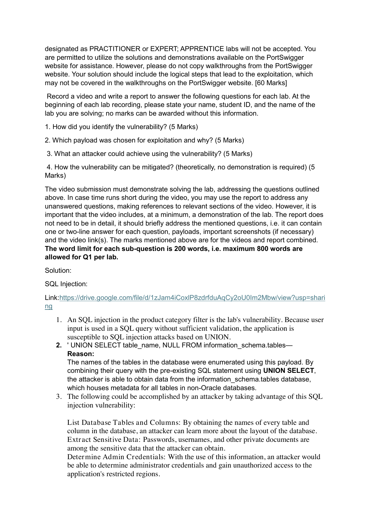 OWASP Web Security Labs screenshot 1